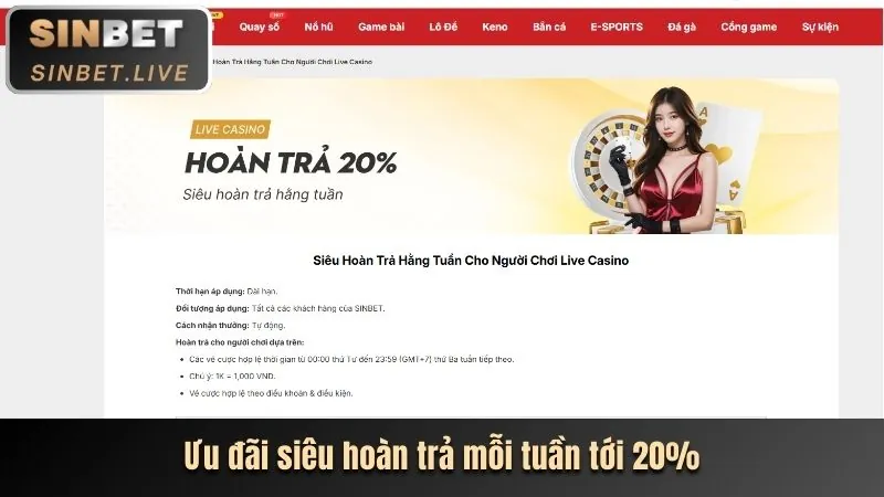 Hoàn trả casino Khin789